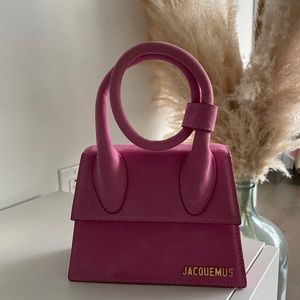 Jacquemus Le Chiquito Noued Handbag Pink